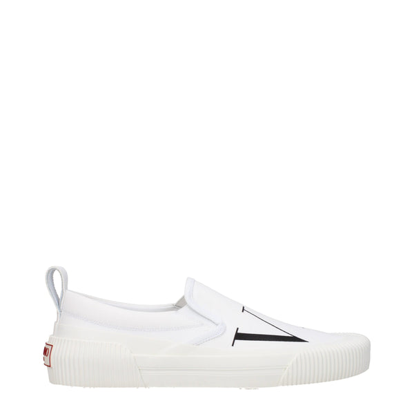 Valentino Garavani Fabric slip-on flat in white