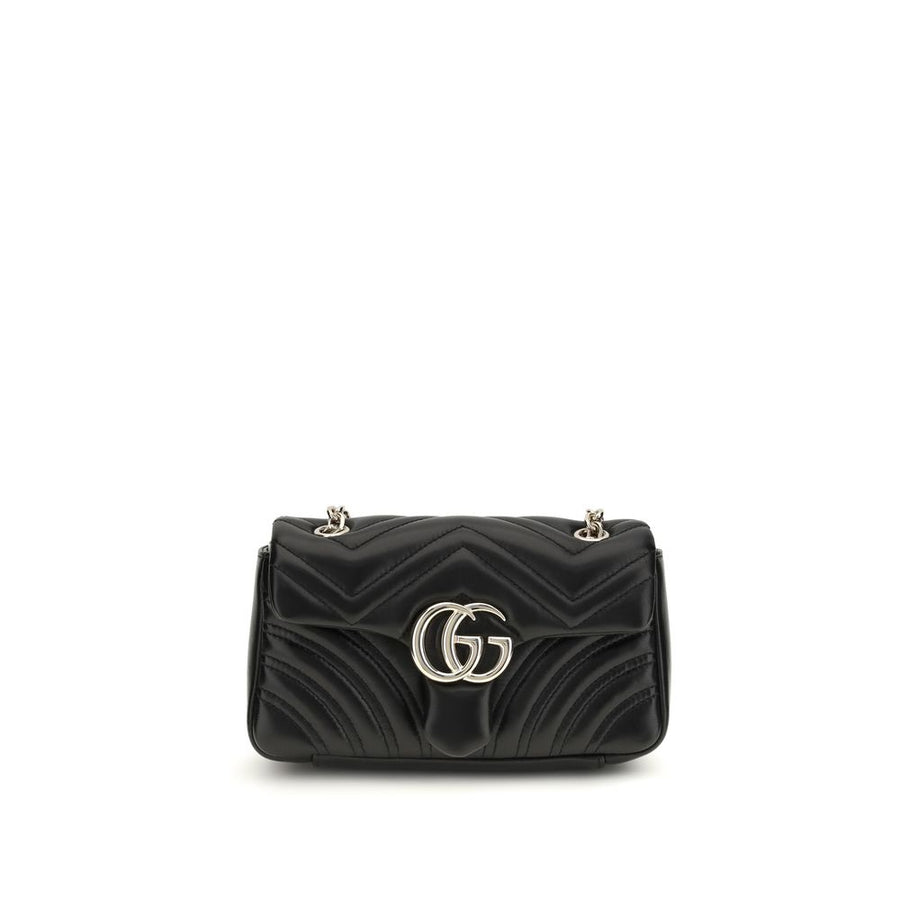Gucci 100% Lambskin (Lamb Ovis Aries) shoulder bag in black