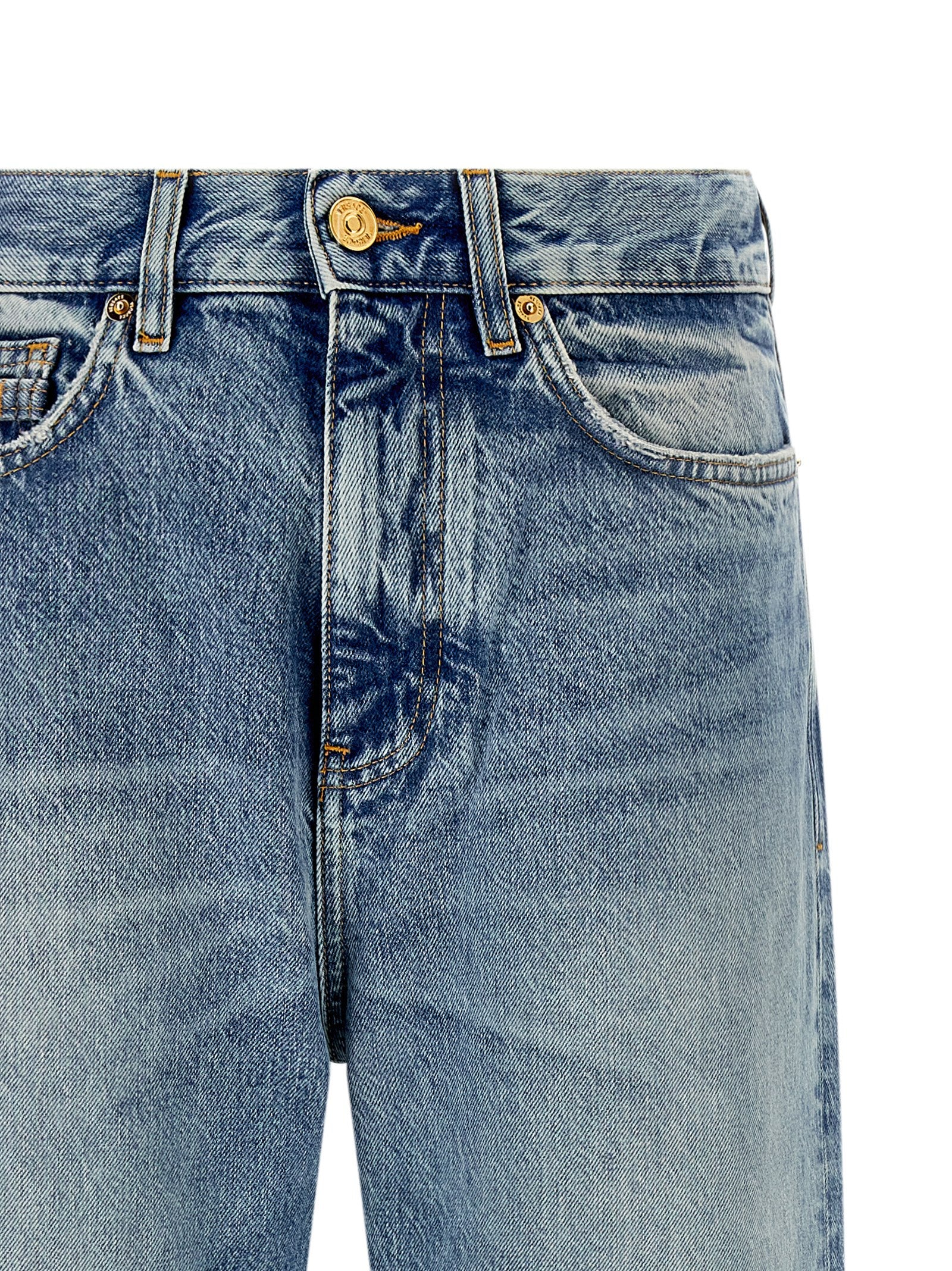 Medusa Biggie jeans Blue Cotton