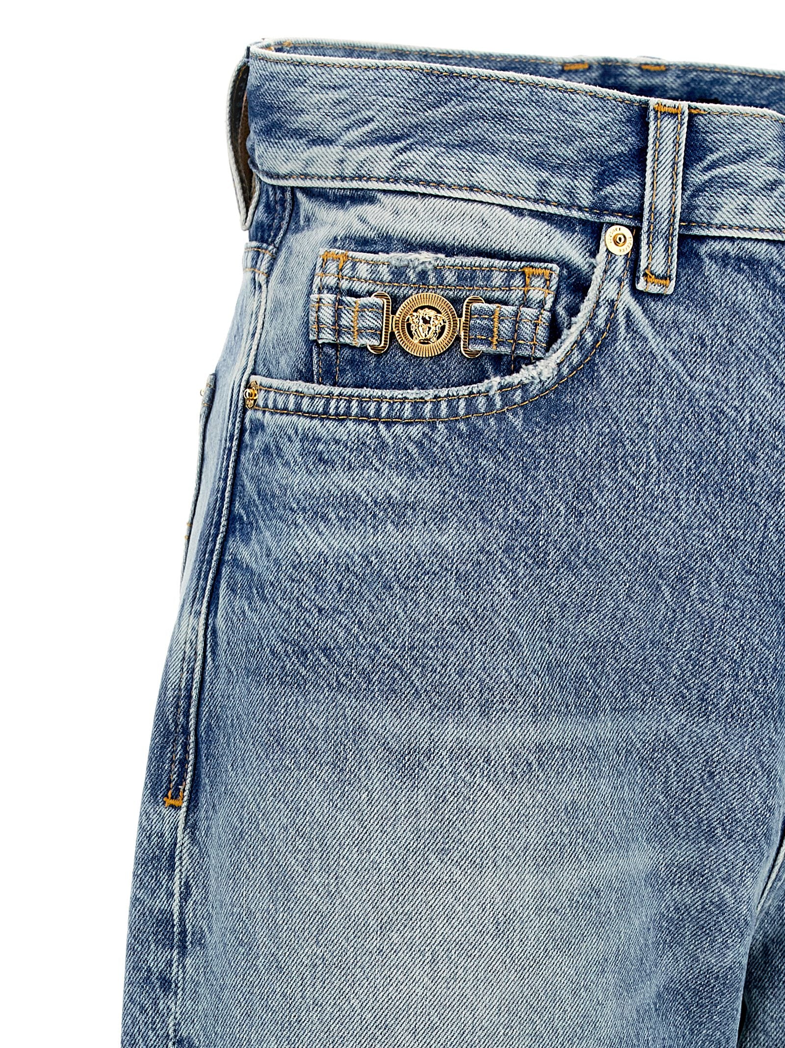 Medusa Biggie jeans Blue Cotton