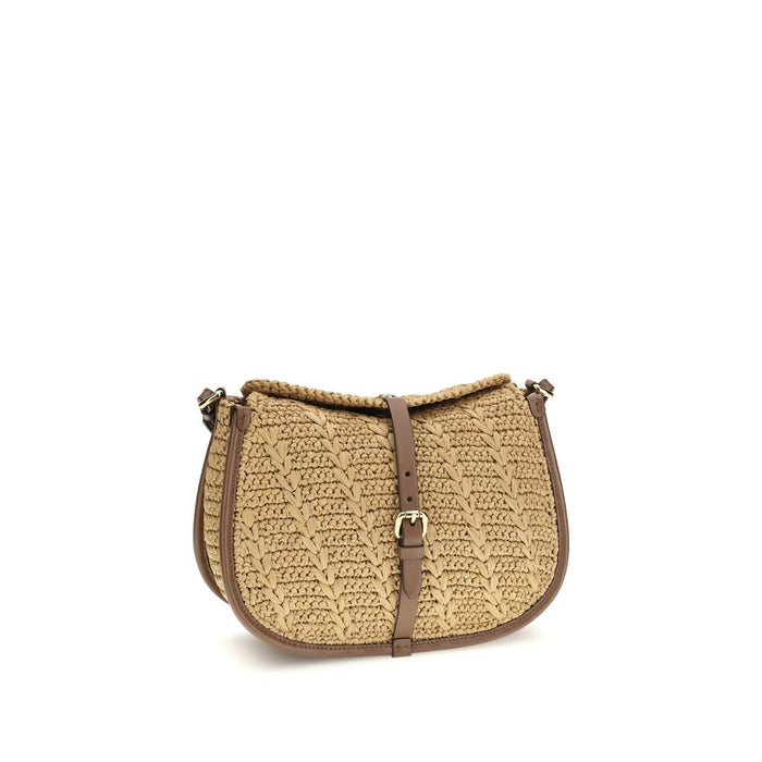 Etro 100% Raffia shoulder bag in beige — view 2