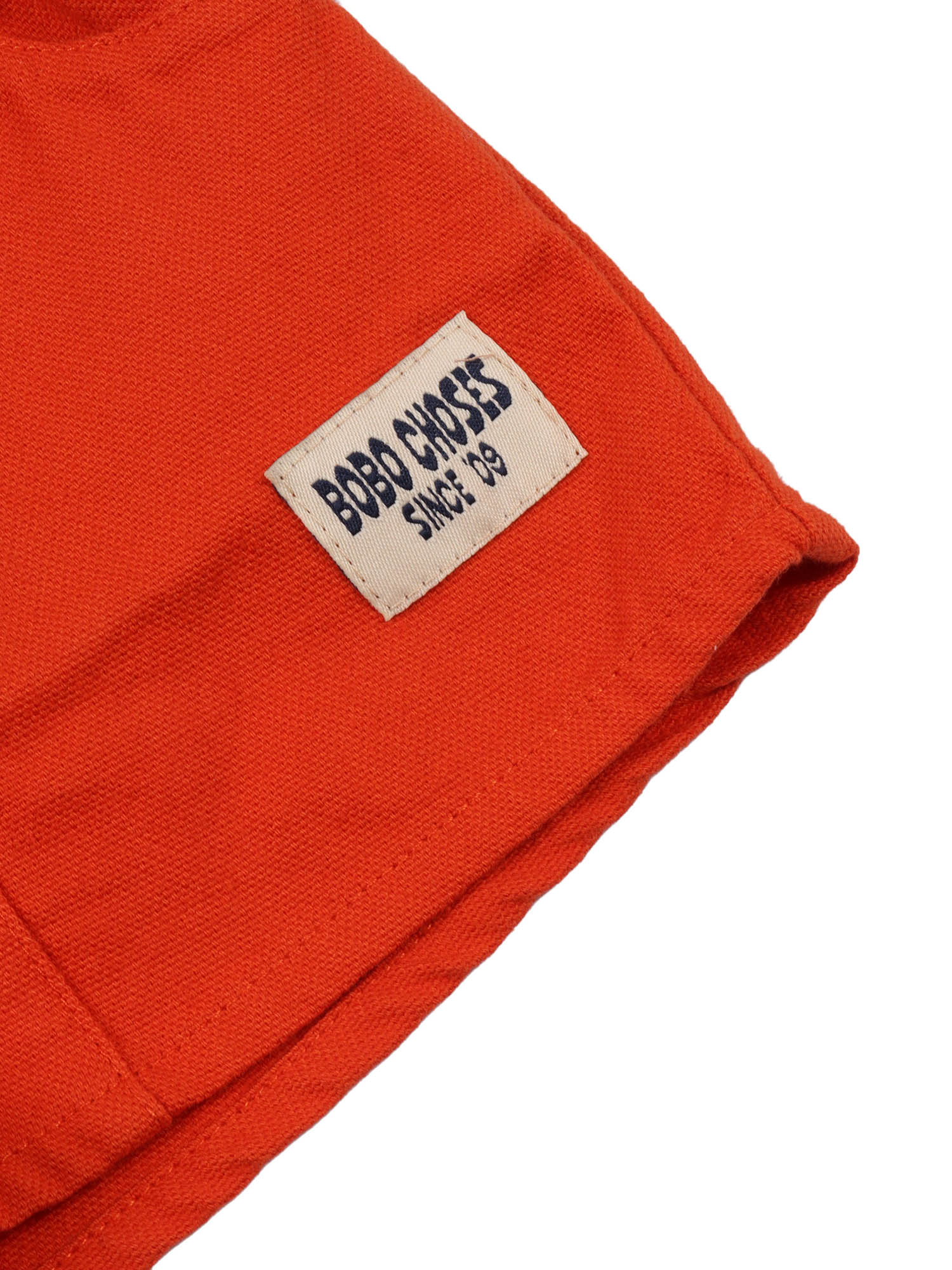 Bobo Choses Since 09 woven shorts Orange Organic Cotton