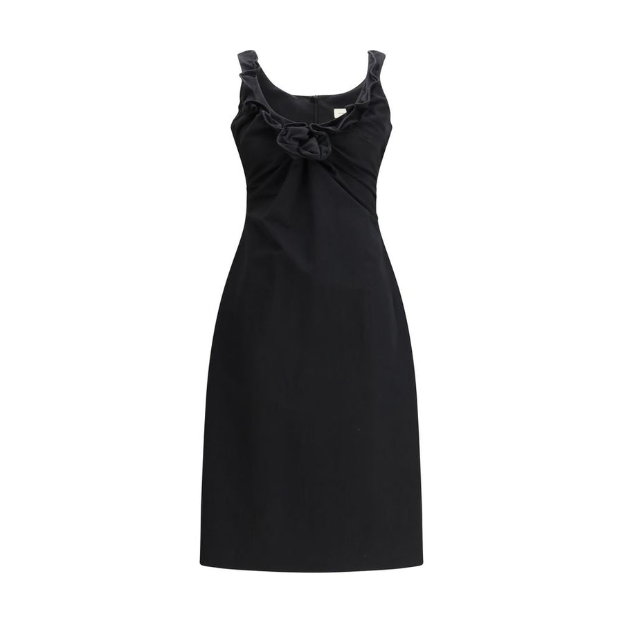 Magda Butrym 67% Cotton 33% Polyamide dress in black