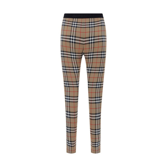 Burberry 88% Polyamide leggings in brown — view 2
