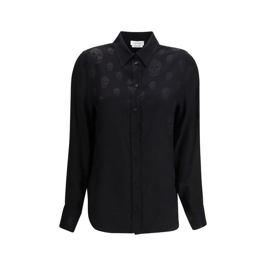 Alexander McQueen 100% Viscose shirt in black