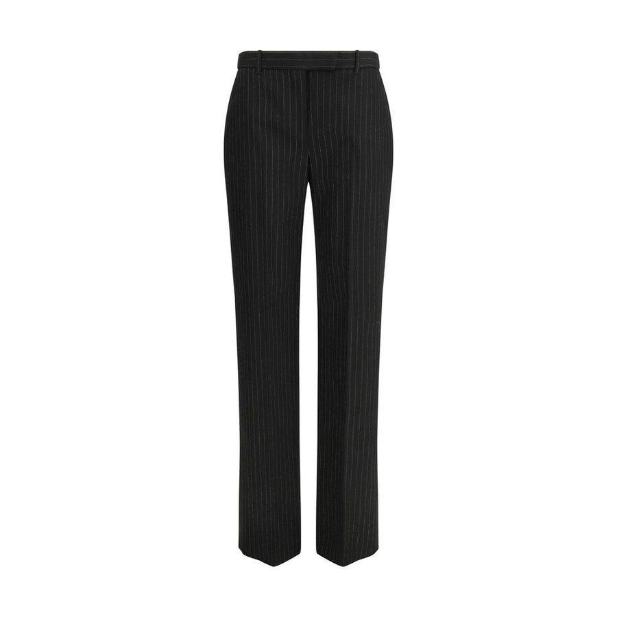 Alexander McQueen 100% Wool Ovis Aries trousers in black