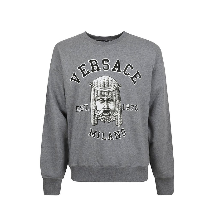 Versace 100% Cotton sweatshirt in gray