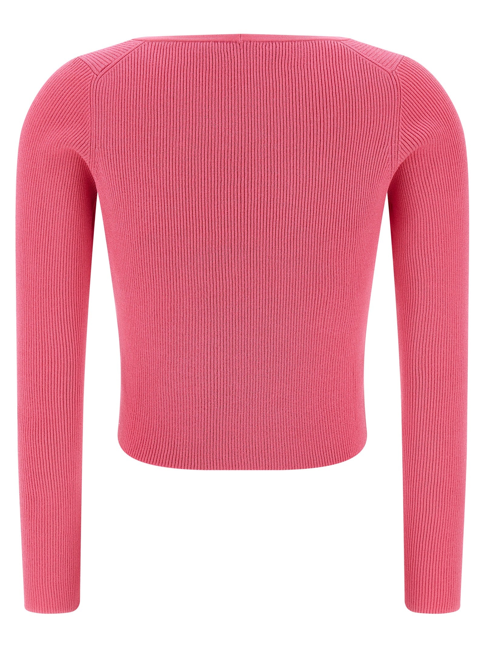 Safety Pin cardigan Fuchsia Viscose Sweater, Cardigans
