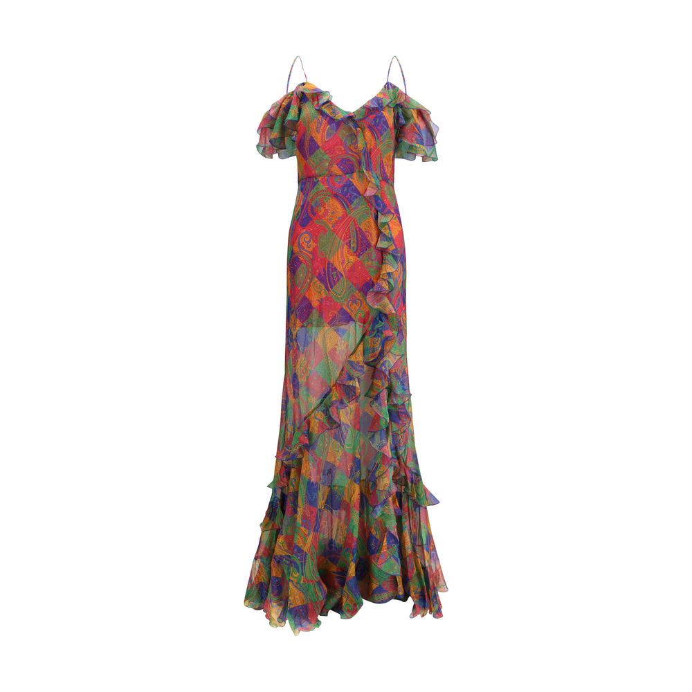 Etro Outer 100% Silk dress in multicolor