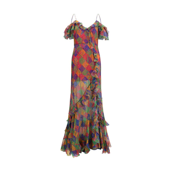 Etro Outer 100% Silk dress in multicolor