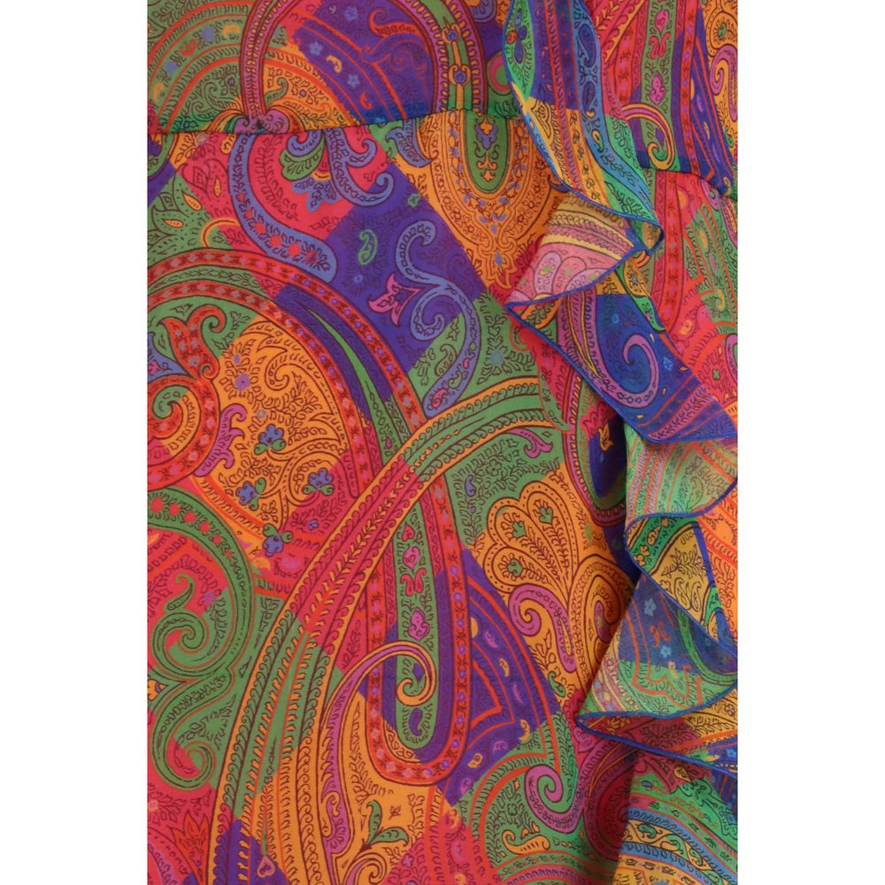 Etro Outer 100% Silk dress in multicolor — view 3