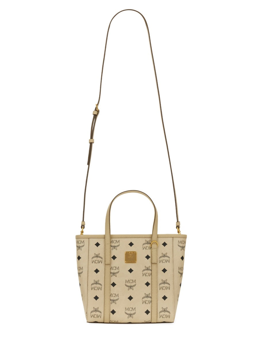 Toni Mini Shopper Bag Beige Polyurethane Handbags