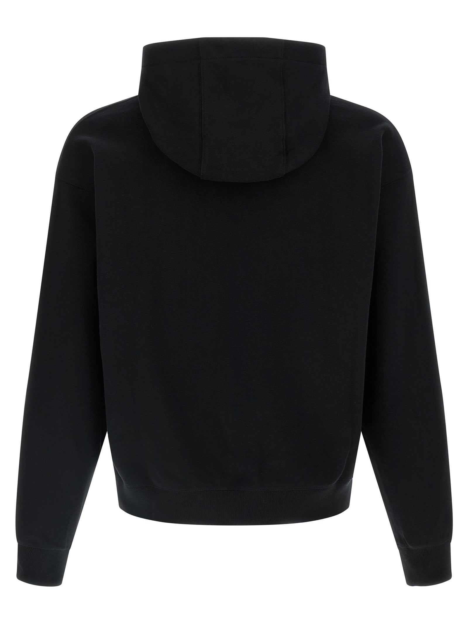 Medusa patch hoodie Black Cotton Sweatshirt