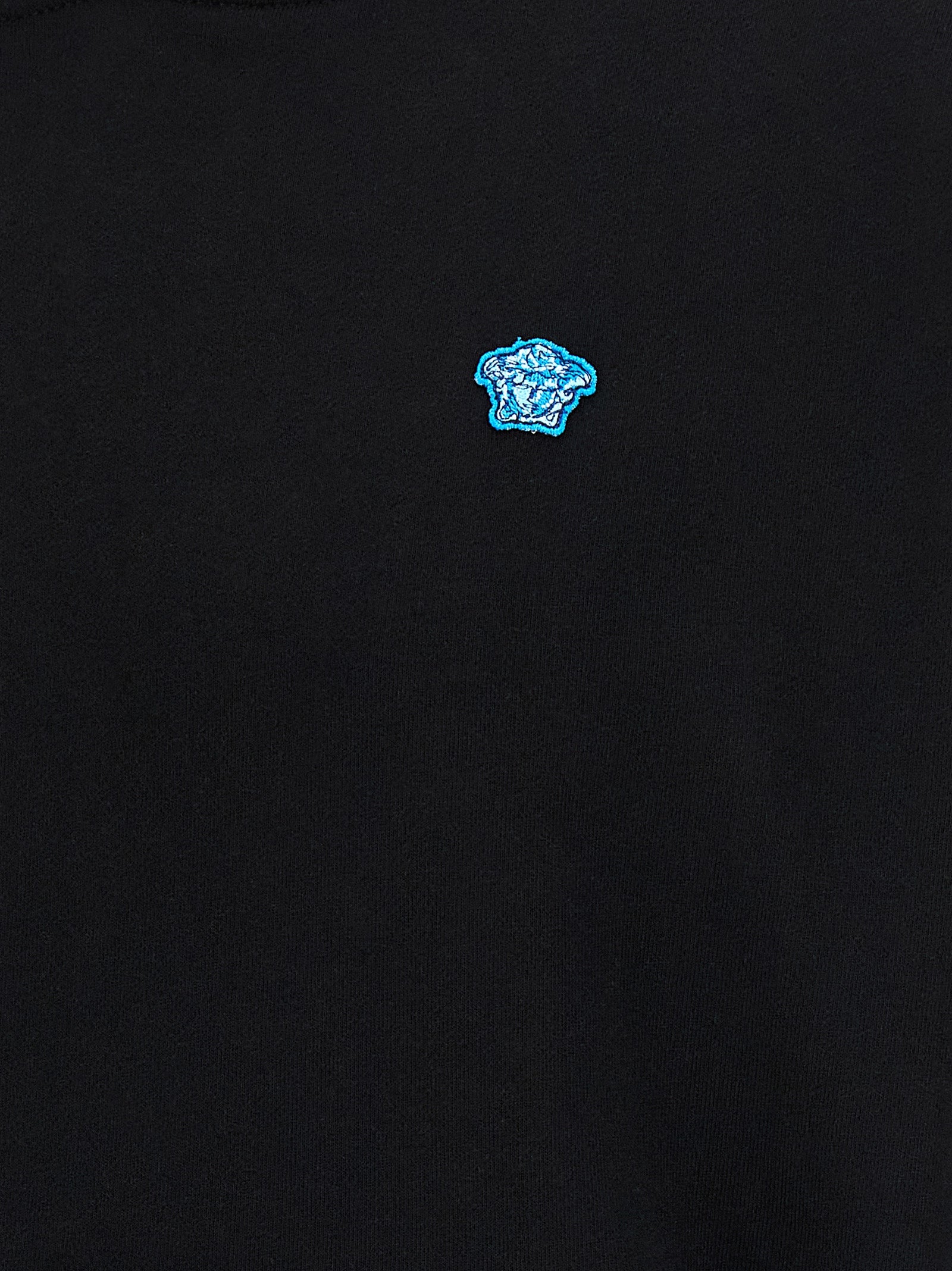 Medusa patch hoodie Black Cotton Sweatshirt