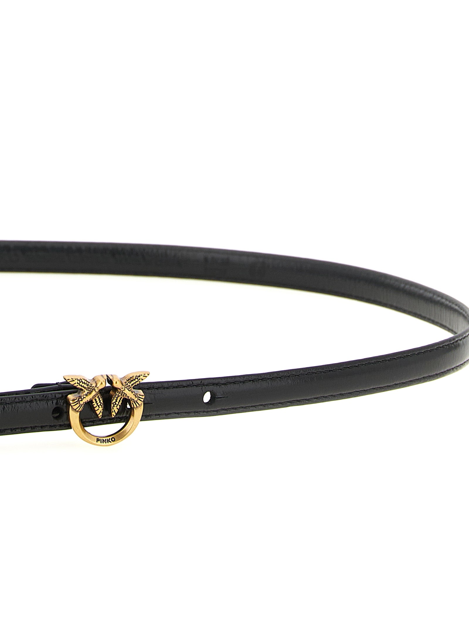 Love Berry belt Black Lamb Leather (ovis Aries)