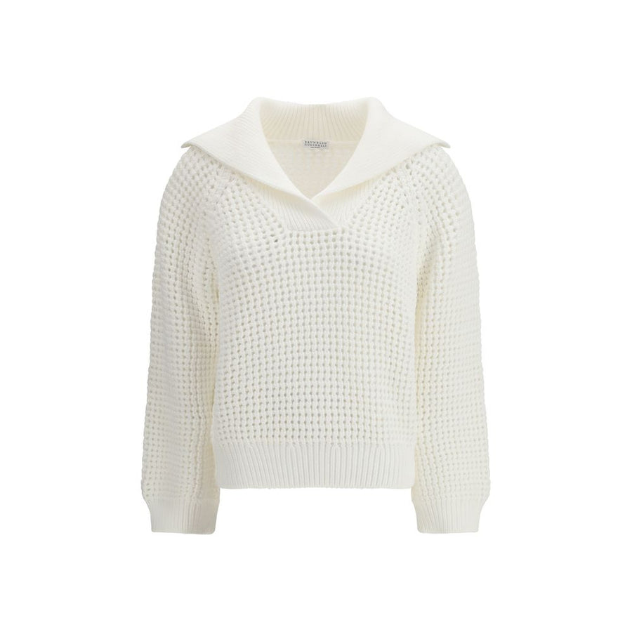Brunello Cucinelli 76% Cotton 24% Polyamide sweater in white