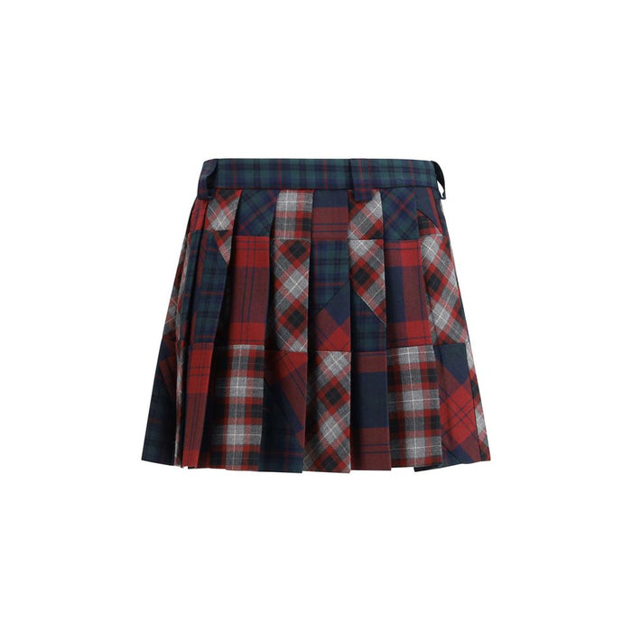 Miu Miu 100% Fleece Wool skirt in multicolor