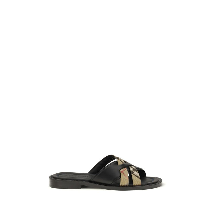 Burberry Upper: 50% Calf Leather Bos Taurus sandals in black