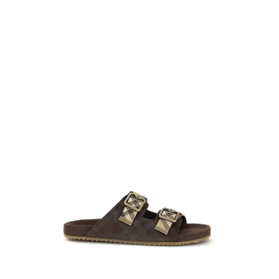 Burberry 70% Calf Leather Bos Taurus sandals in brown