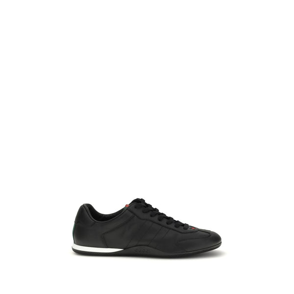 Gucci Upper: 100% Calf Leather Bos Taurus; Sole: 100% Rubber sneaker in black