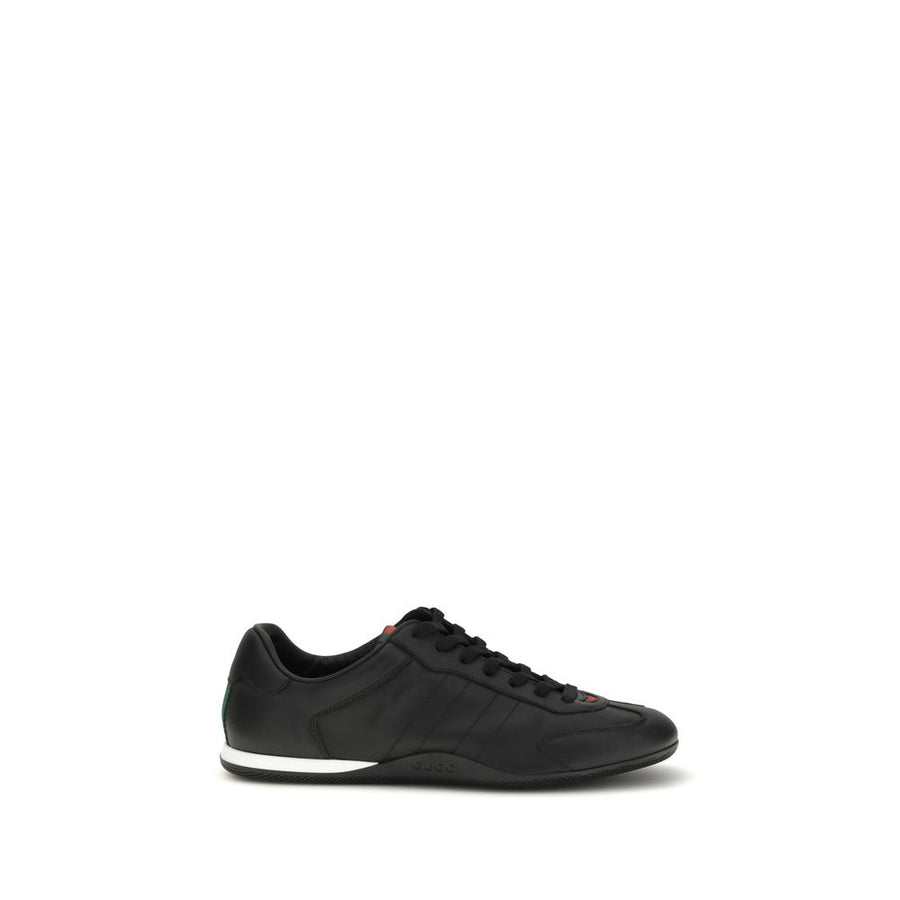 Gucci Upper: 100% Calf Leather Bos Taurus; Sole: 100% Rubber sneaker in black