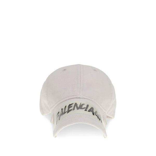 Balenciaga BA858087410B29017BB 100% Cotton baseball cap in white