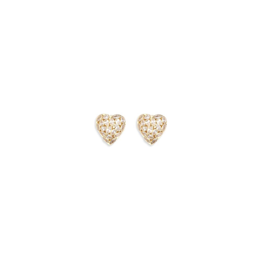 Self-Portrait 100% Brass earrings in gold