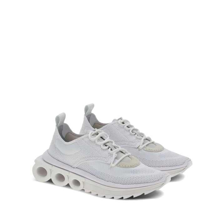 Ferragamo 100% Nylon upper sneaker in white — view 2