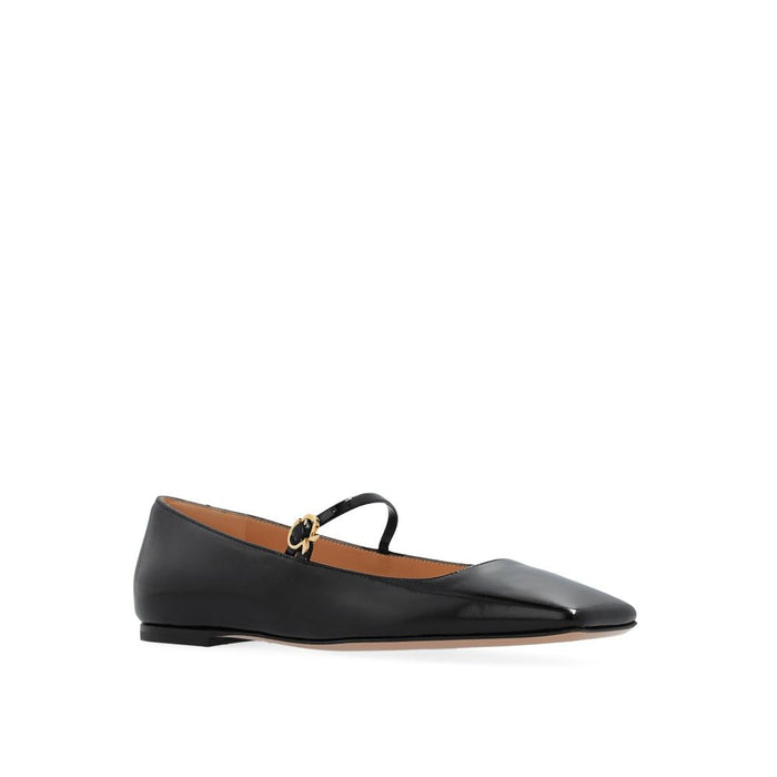 Gianvito Rossi 100% calf leather; inner: leather; insole: leather; sole: leather ballet flat in black — view 2