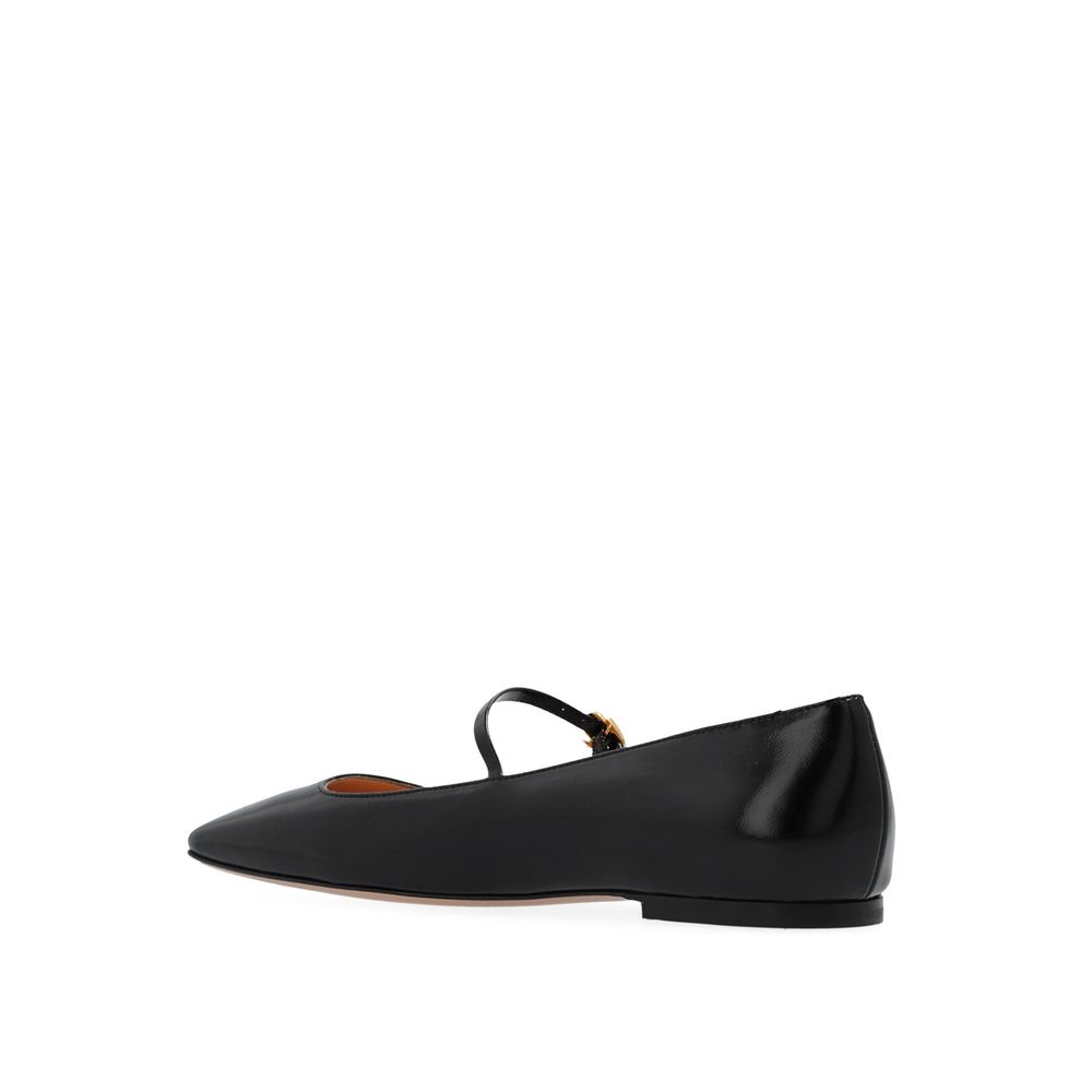 Gianvito Rossi 100% calf leather; inner: leather; insole: leather; sole: leather ballet flat in black — view 3