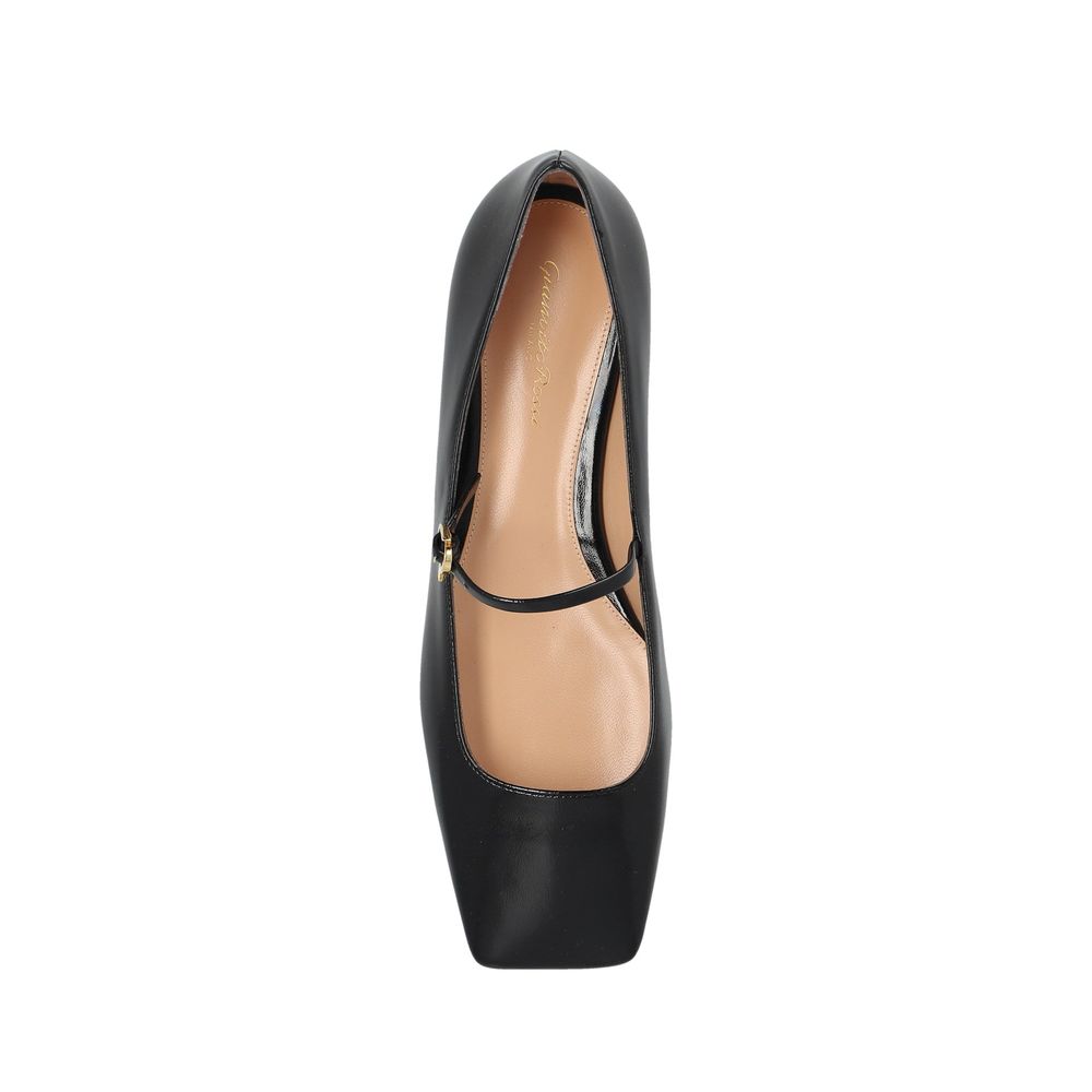Gianvito Rossi 100% calf leather; inner: leather; insole: leather; sole: leather ballet flat in black — view 4