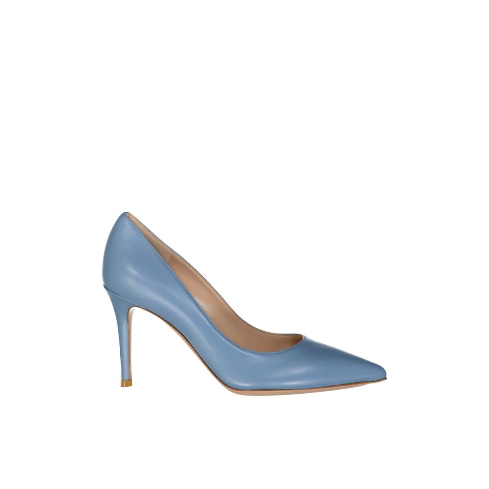 Gianvito Rossi 100% Leather (upper pump in blue