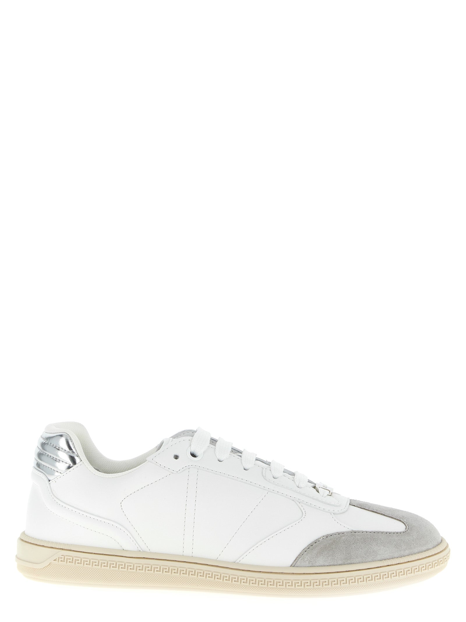 Greca Court sneakers White Calfskin Leather (bos Taurus)