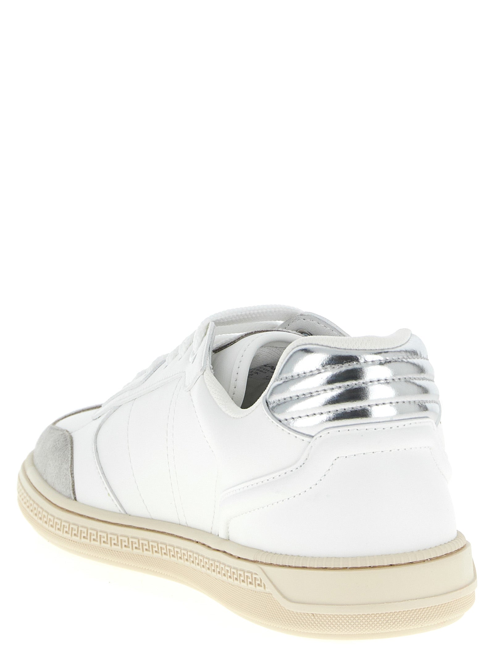 Greca Court sneakers White Calfskin Leather (bos Taurus)