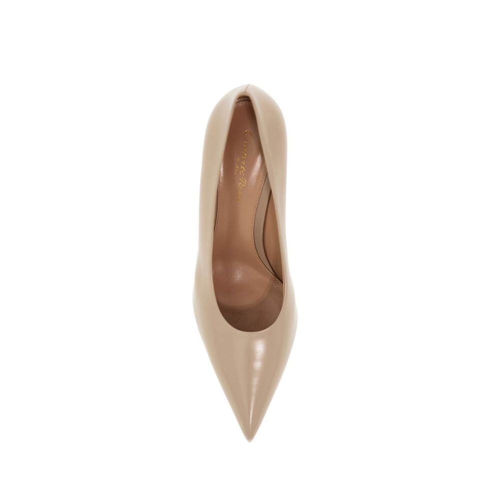 Gianvito Rossi 100% calf leather pump in beige — view 4