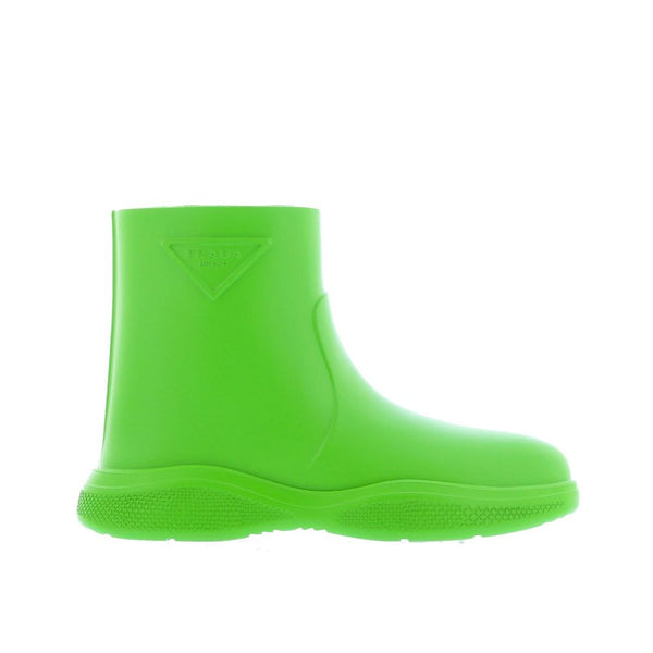 Prada 100% rubber boot in green