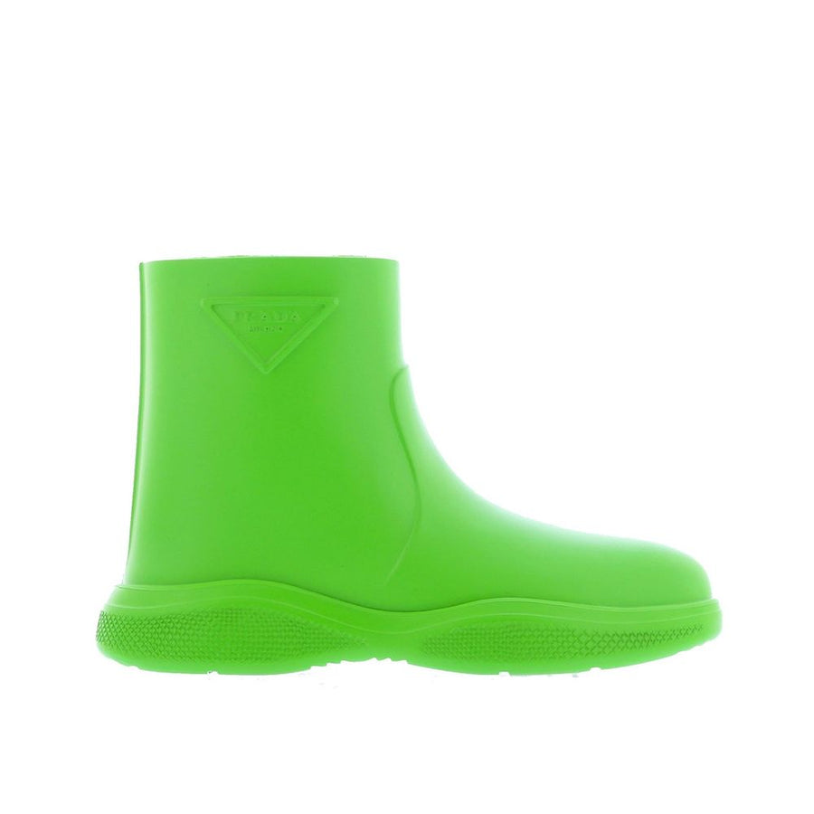 Prada 100% rubber boot in green