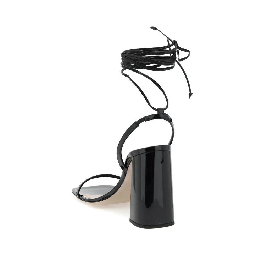 Miu Miu 100% calf leather sandal in black — view 3
