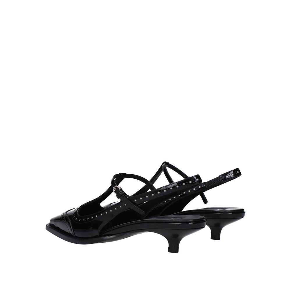 Miu Miu 100% calf leather pump in black — view 3