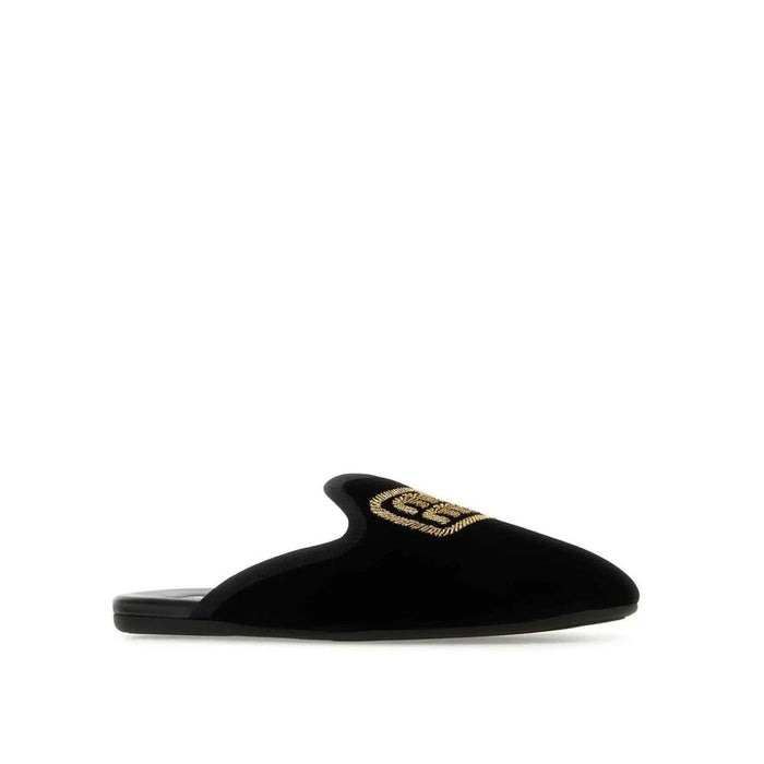 Miu Miu 100% calf leather slipper in black — view 2