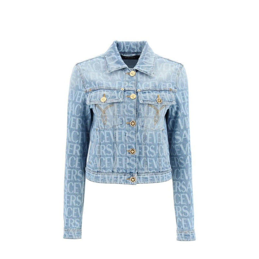 Versace 100% Cotton jacket in blue