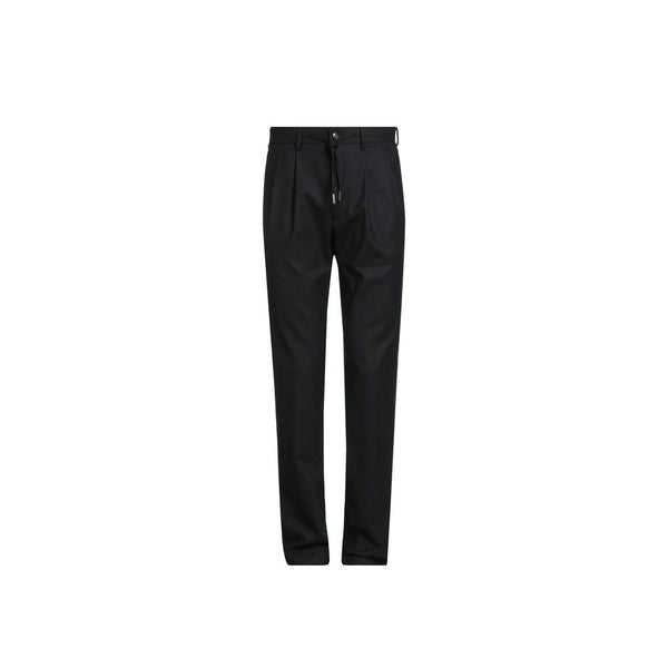 Herno 89% Polyester trousers in black