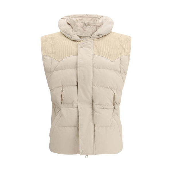 Marant Etoile Outer: 70% Polyamide 30% Cotton; Inner: 50% Cotton 50% Polyester gilet in beige