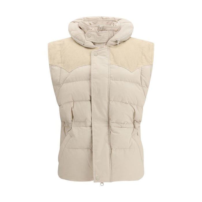 Marant Etoile Outer: 70% Polyamide 30% Cotton; Inner: 50% Cotton 50% Polyester gilet in beige