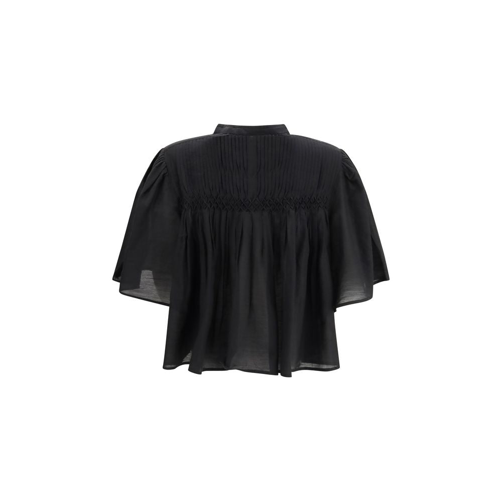 Marant Etoile 100% Cotton blouse in black — view 2