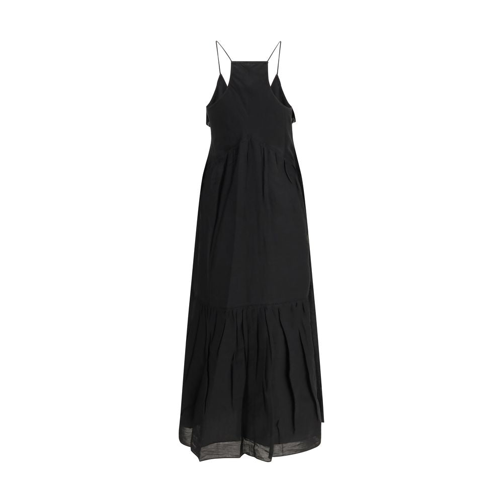Marant Etoile 80% Cotton dress in black — view 2
