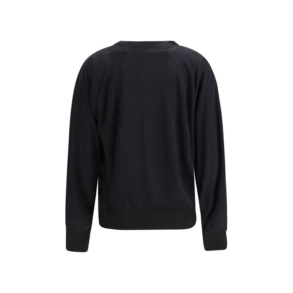 Marant Etoile 100% Linen sweatshirt in black — view 2