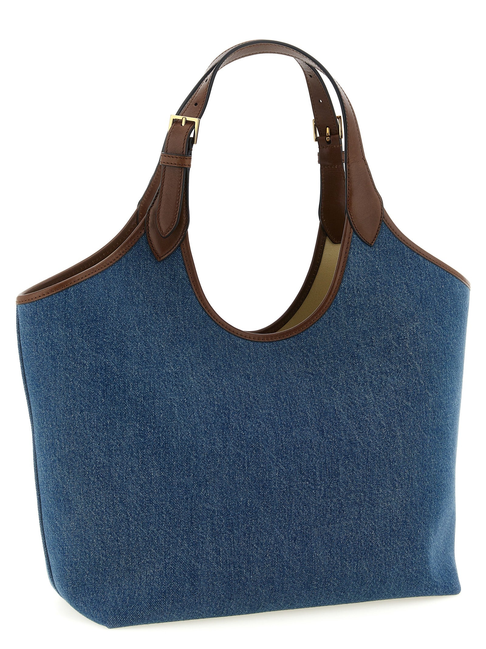 Medium La Medusa shopping bag Blue Cotton Tote
