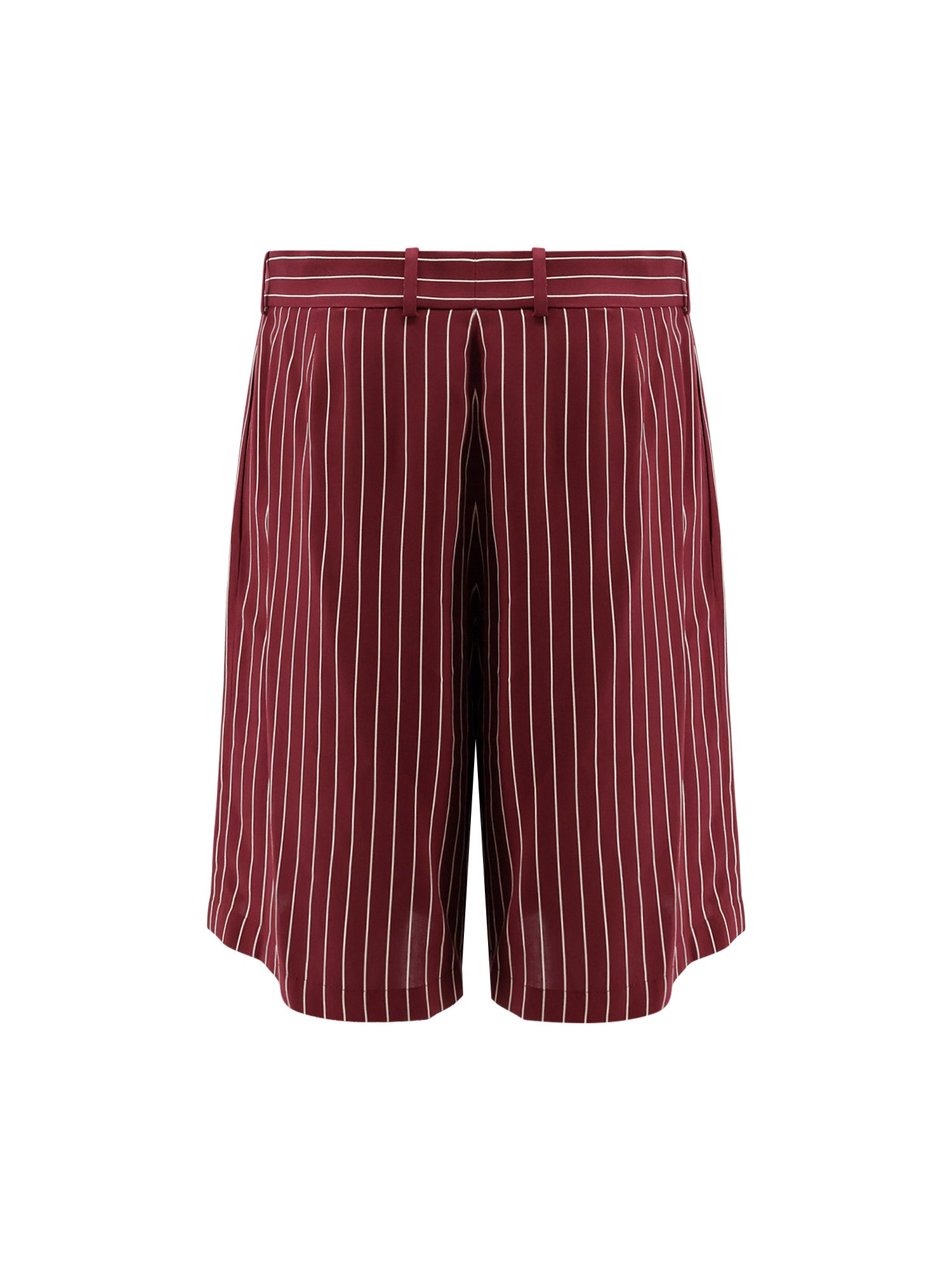 Saint Laurent Shorts Bordeaux Viscosa