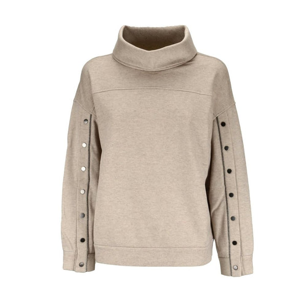 Brunello Cucinelli 100% cashmere sweatshirt in beige
